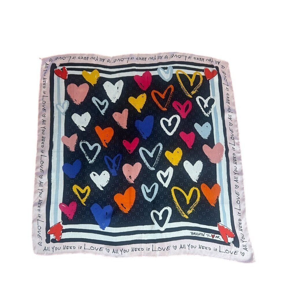 Brighton Color of Love Designed by Tom Clancy Square Scarf 24" Square